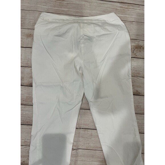 Chicos Chico's Pants Women's White So Slimming Ankle Pull On Stretch Jeans 1/M/8 - Picture 4 of 6